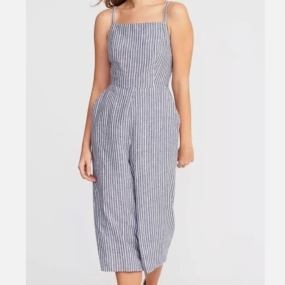 Old Navy Pinstripe jumpsuit size XL